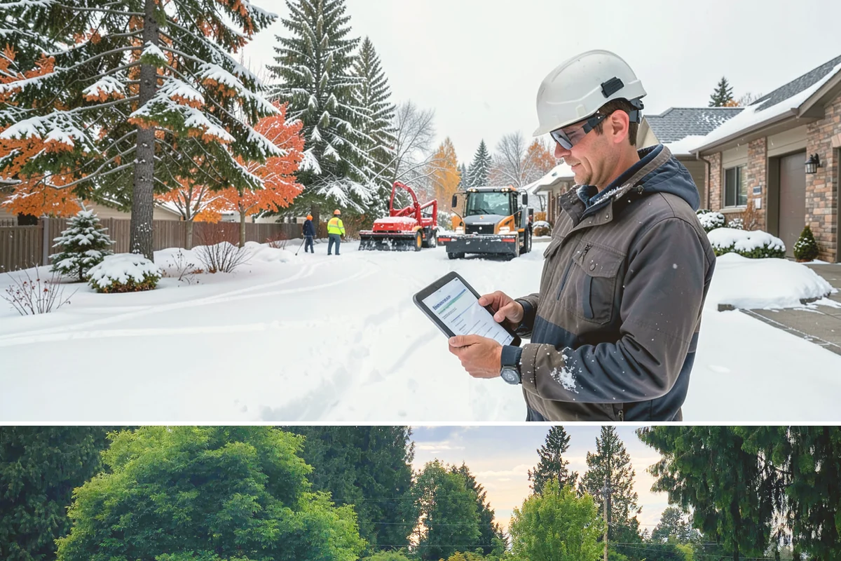 Corporate Campus Snow Removal in Bonney Lake, Pierce County, WA - Campus demand runs December through February, with foothill locations sometimes needing March coverage.