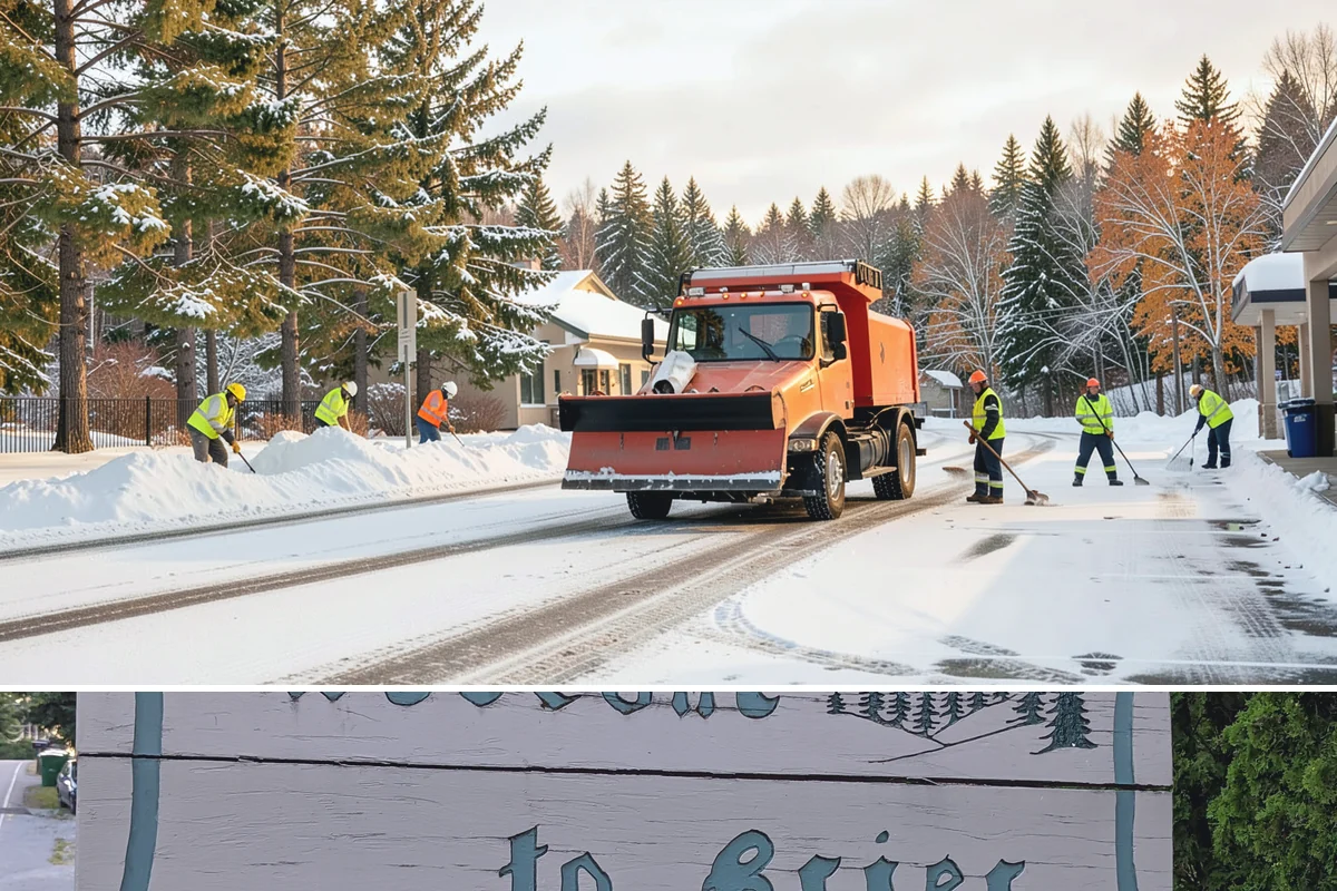 Corporate Campus Snow Removal in Brier, Snohomish County, WA - Campus demand runs December through February, with foothill locations sometimes needing March coverage.