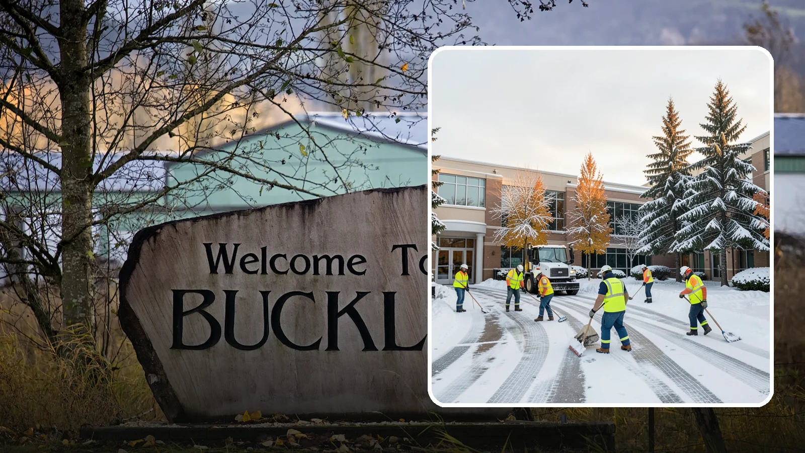 Corporate Campus Snow Removal in Buckley, Pierce County, WA - For sprawling corporate campuses, we clear internal roads, structured-garage approaches, and courtyards so your workforce and...