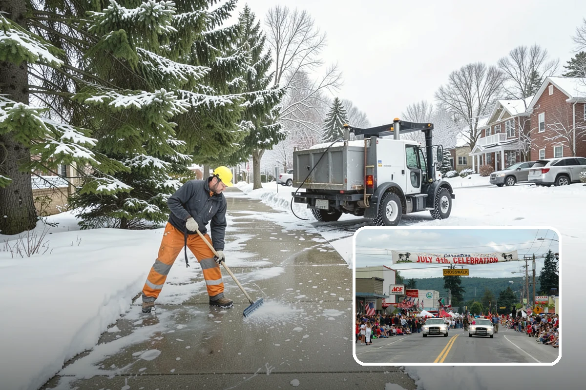Corporate Campus Snow Removal in Carnation, King County, WA - Internal roads and garage ramps prioritized