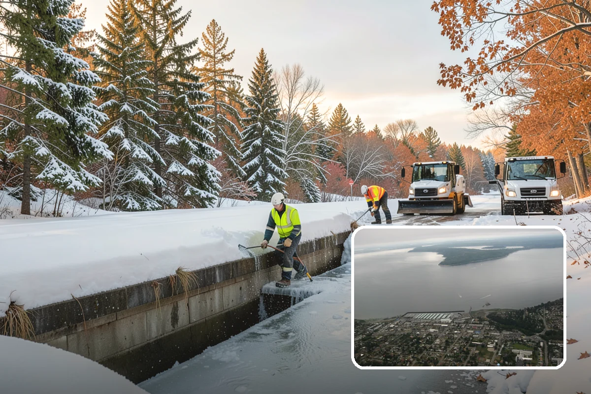 Corporate Campus Snow Removal in Des Moines, King County, WA - Internal roads and garage ramps prioritized