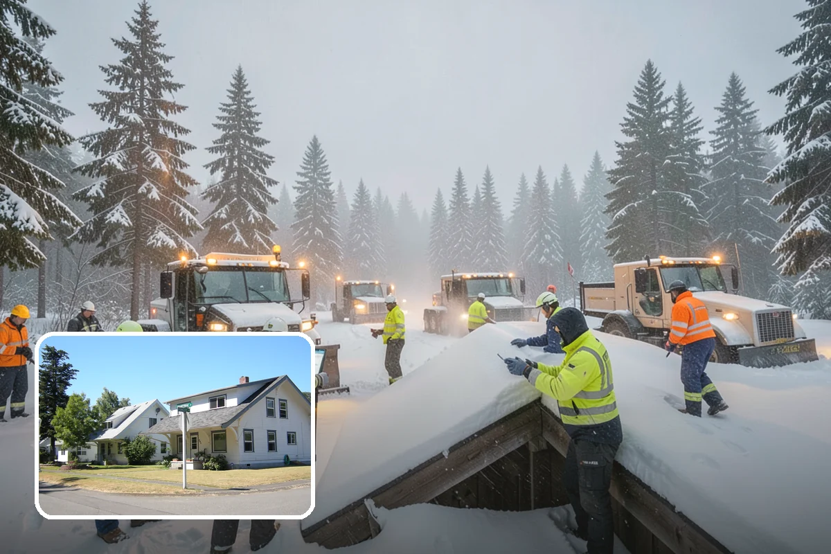 Corporate Campus Snow Removal in DuPont, Pierce County, WA - Internal roads and garage ramps prioritized