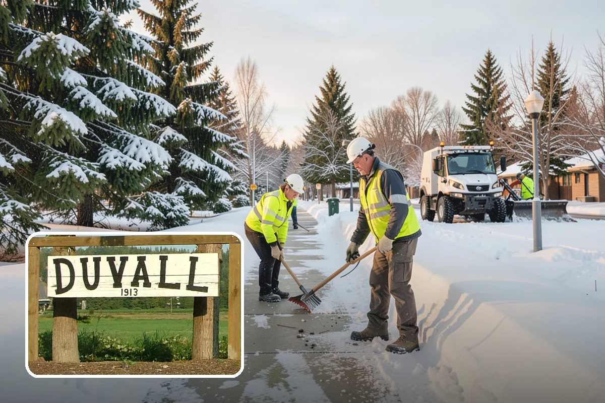 Corporate Campus Snow Removal in Duvall, King County, WA - Internal roads and garage ramps prioritized
