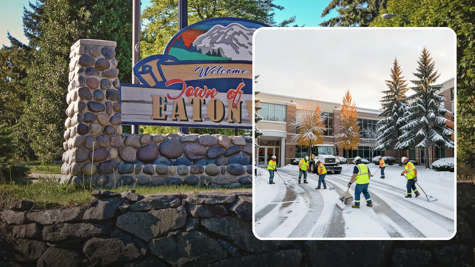Corporate Campus Snow Removal in Eatonville, Pierce County, WA - For sprawling corporate campuses, we clear internal roads, structured-garage approaches, and courtyards so your workforce and...