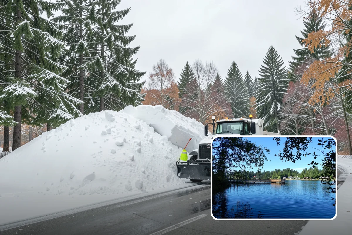 Corporate Campus Snow Removal in Federal Way, King County, WA - Internal roads and garage ramps prioritized