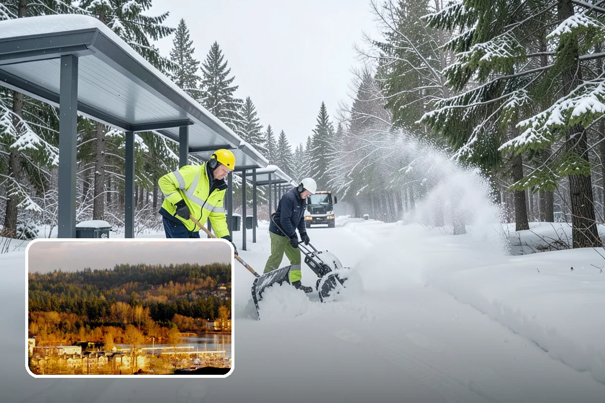 Corporate Campus Snow Removal in Kenmore, King County, WA - Internal roads and garage ramps prioritized