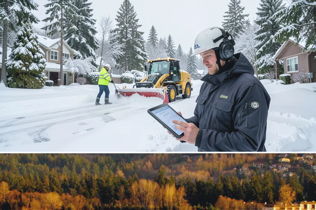 Corporate Campus Snow Removal in Kenmore, King County, WA - Campus demand runs December through February, with foothill locations sometimes needing March coverage.