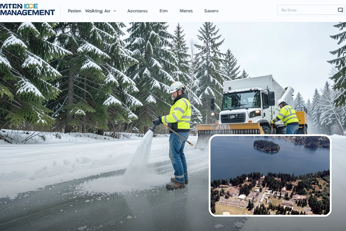 Corporate Campus Snow Removal in Lakewood, Pierce County, WA - Internal roads and garage ramps prioritized