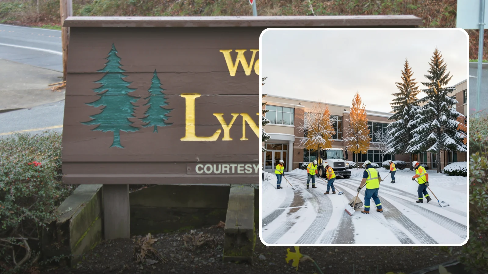 Corporate Campus Snow Removal in Lynnwood, Snohomish County, WA - For sprawling corporate campuses, we clear internal roads, structured-garage approaches, and courtyards so your workforce and...