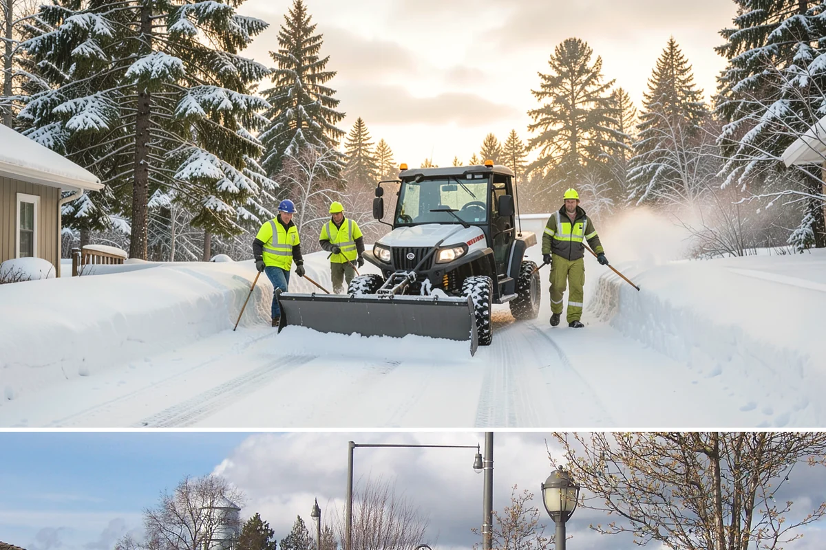 Corporate Campus Snow Removal in Marysville, Snohomish County, WA - Campus demand runs December through February, with foothill locations sometimes needing March coverage.