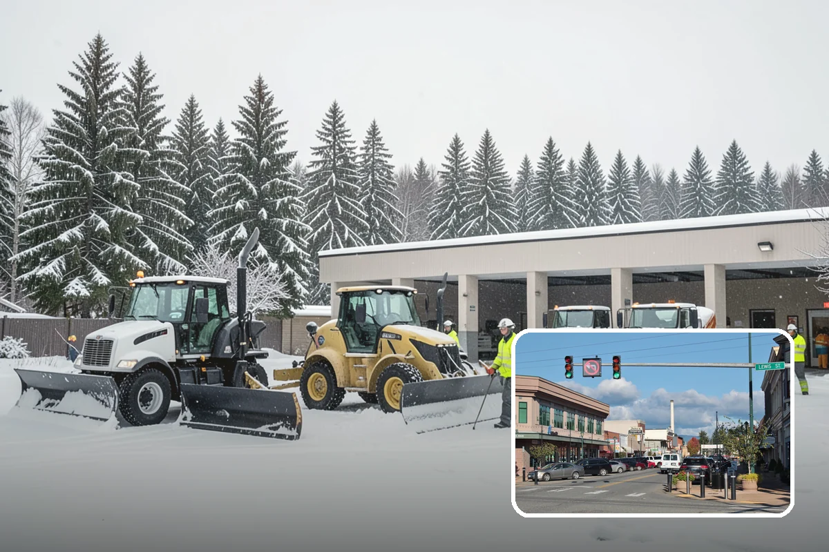 Corporate Campus Snow Removal in Monroe, Snohomish County, WA - Internal roads and garage ramps prioritized
