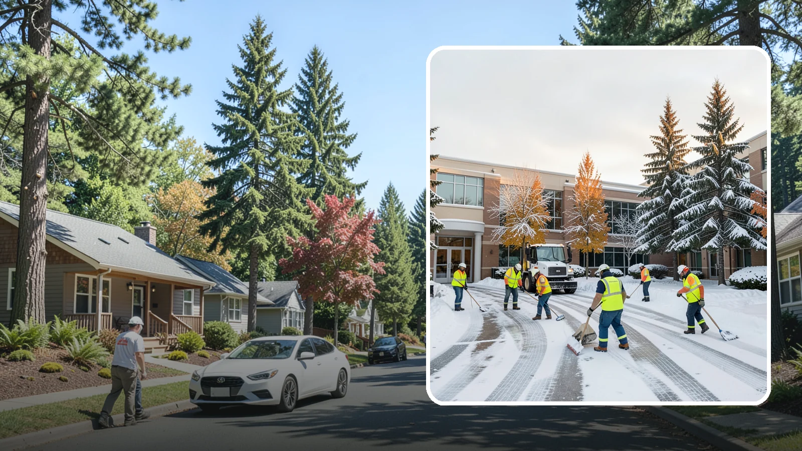 Corporate Campus Snow Removal in Orting, Pierce County, WA - For sprawling corporate campuses, we clear internal roads, structured-garage approaches, and courtyards so your workforce and...