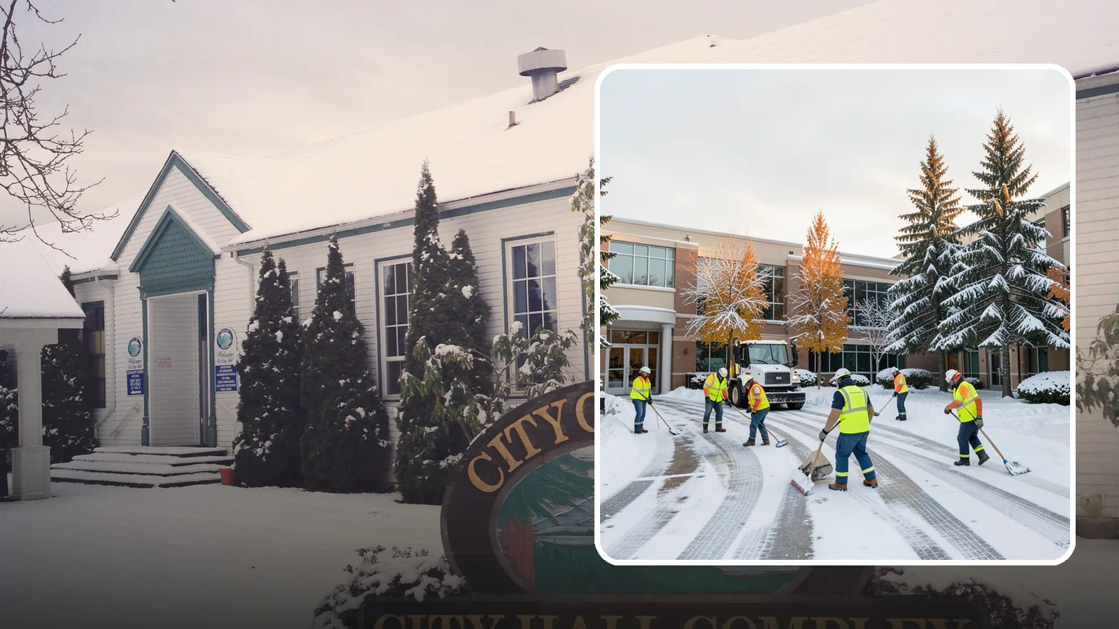 Corporate Campus Snow Removal in Pacific, King County, WA - For sprawling corporate campuses, we clear internal roads, structured-garage approaches, and courtyards so your workforce and...