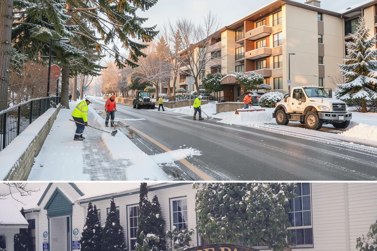 Corporate Campus Snow Removal in Pacific, King County, WA - Campus demand runs December through February, with foothill locations sometimes needing March coverage.