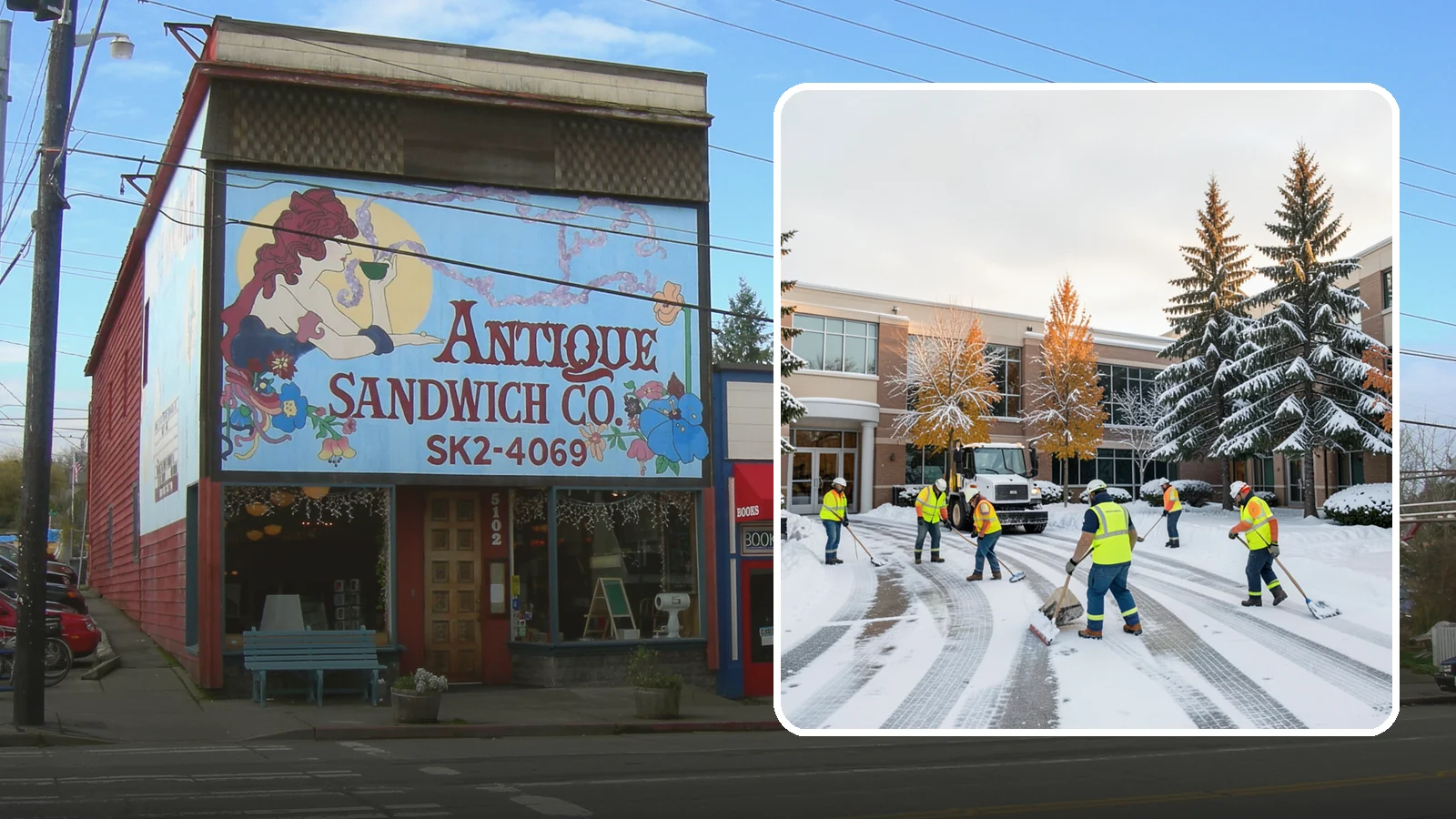 Corporate Campus Snow Removal in Ruston, Pierce County, WA - For sprawling corporate campuses, we clear internal roads, structured-garage approaches, and courtyards so your workforce and...