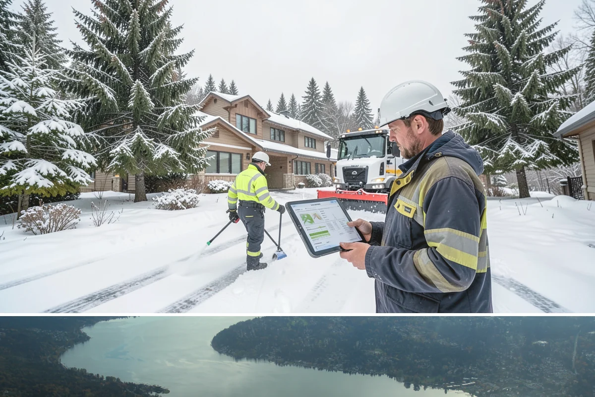 Corporate Campus Snow Removal in Sammamish, King County, WA - Campus demand runs December through February, with foothill locations sometimes needing March coverage.