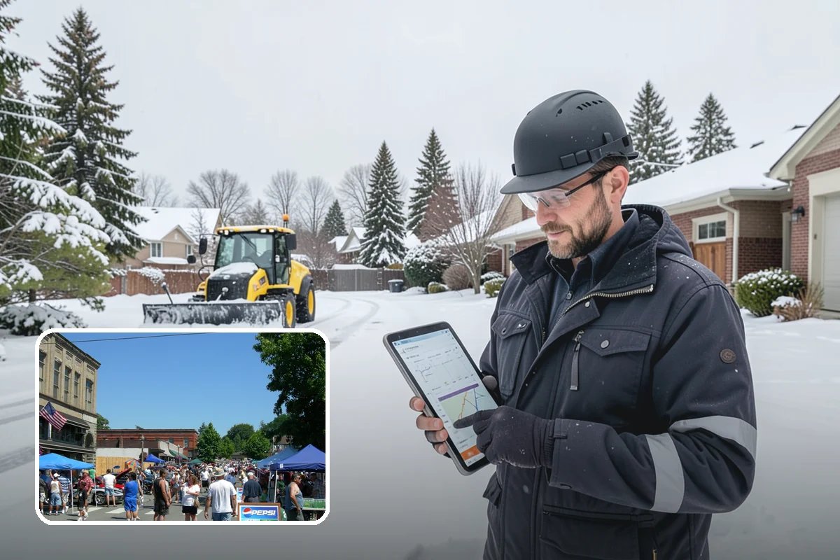 Corporate Campus Snow Removal in Snohomish, Snohomish County, WA - Internal roads and garage ramps prioritized