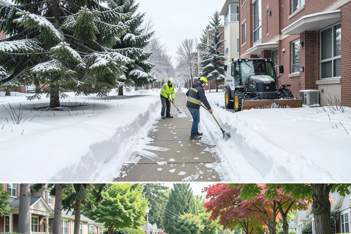 Courtyard Clearing in Beaux Arts Village, King County, WA - Book courtyard clearing for each snow event of the lowland season, which runs roughly late November through February.