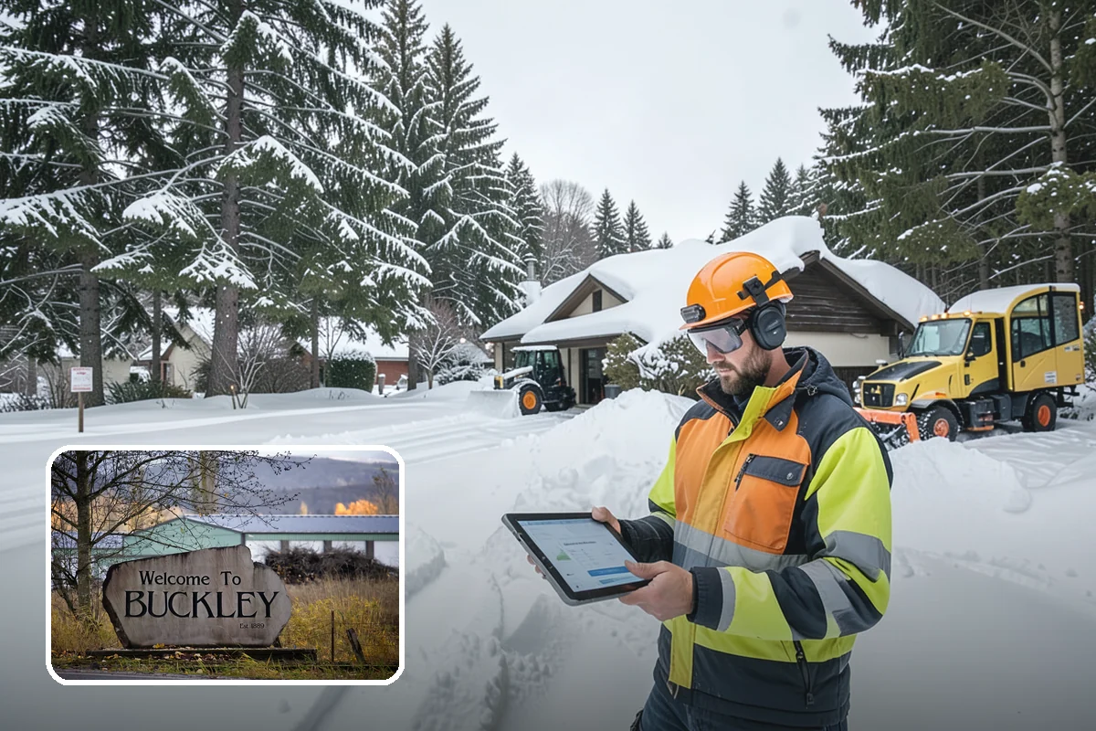 Courtyard Clearing in Buckley, Pierce County, WA - Clears snow trapped in shaded, wind-blocked courtyards