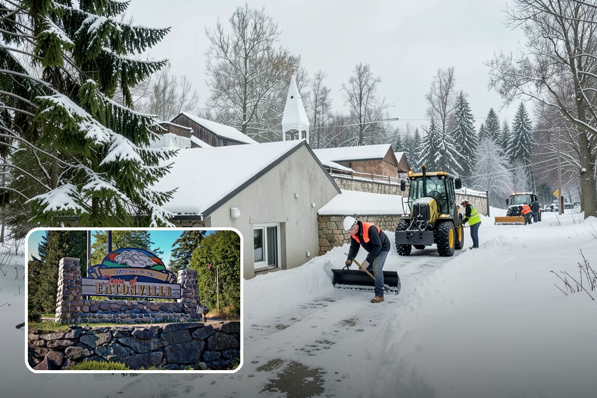 Courtyard Clearing in Eatonville, Pierce County, WA - Clears snow trapped in shaded, wind-blocked courtyards