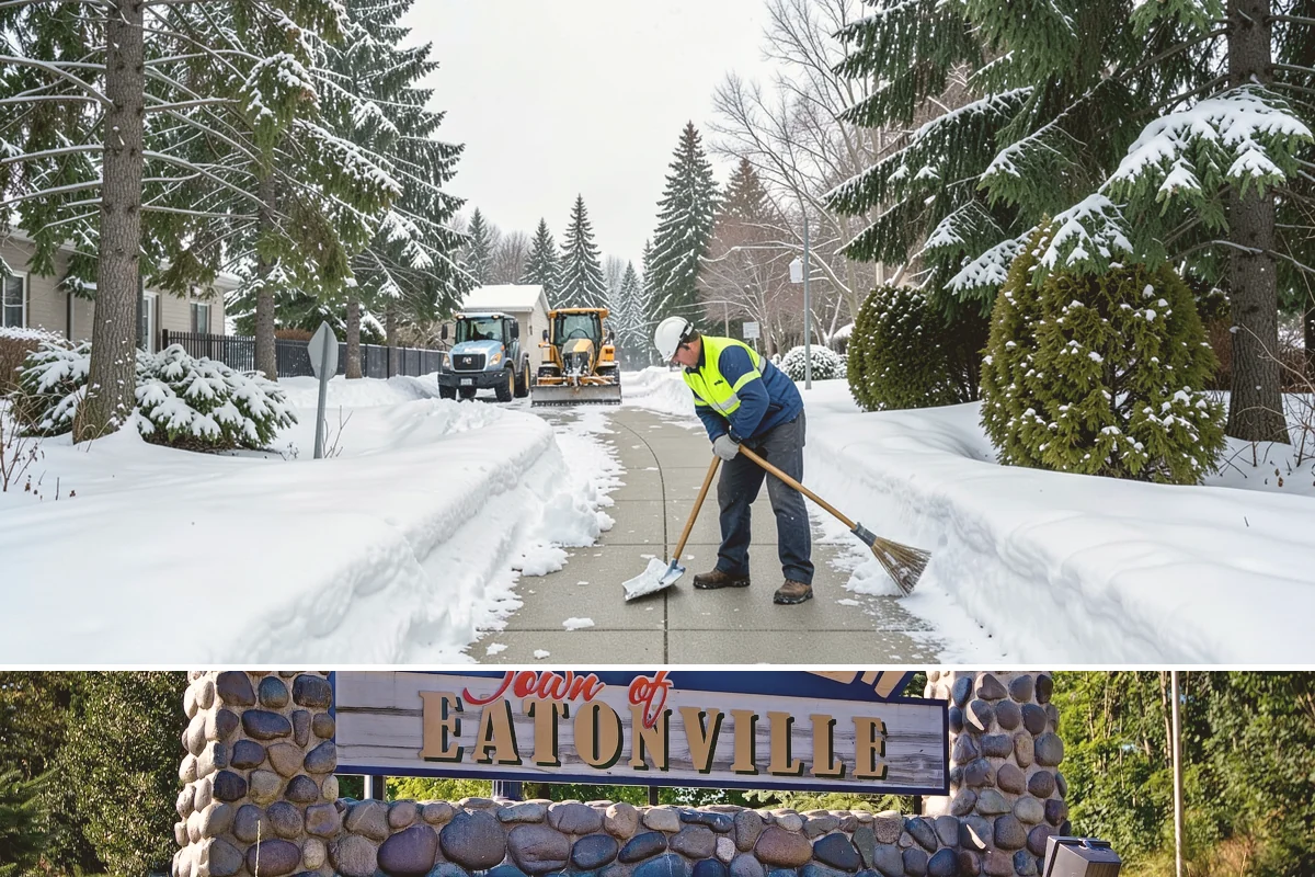 Courtyard Clearing in Eatonville, Pierce County, WA - Book courtyard clearing for each snow event of the lowland season, which runs roughly late November through February.