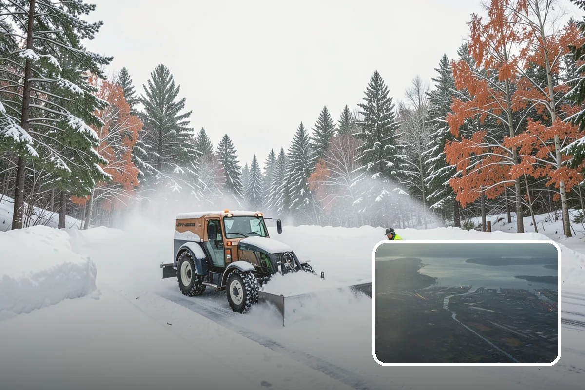 Courtyard Clearing in Fife, Pierce County, WA - Clears snow trapped in shaded, wind-blocked courtyards