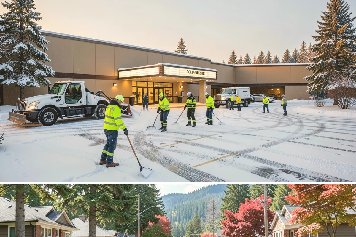 Courtyard Clearing in Hunts Point, King County, WA - Book courtyard clearing for each snow event of the lowland season, which runs roughly late November through February.
