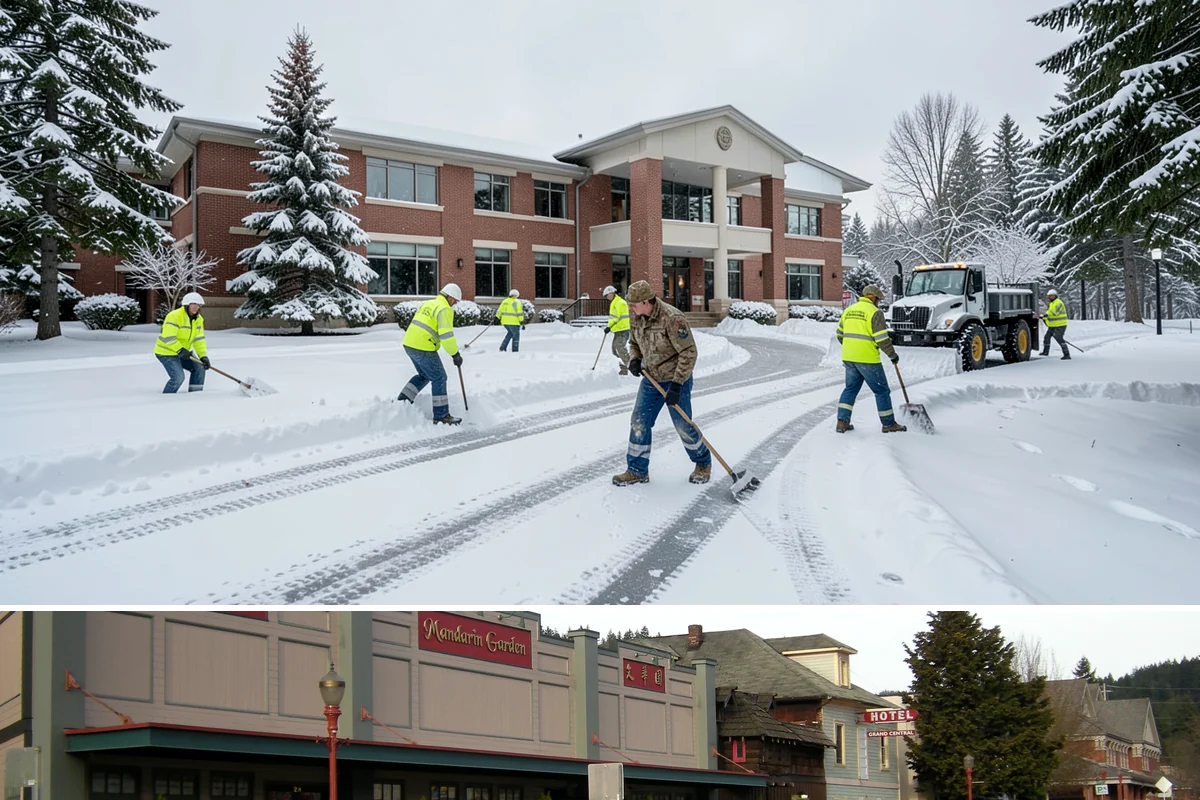 Courtyard Clearing in Issaquah, King County, WA - Book courtyard clearing for each snow event of the lowland season, which runs roughly late November through February.