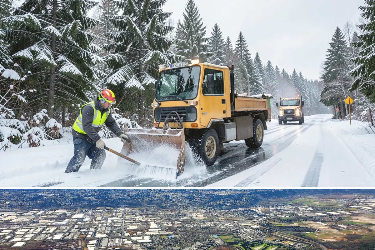 Courtyard Clearing in Kent, King County, WA - Book courtyard clearing for each snow event of the lowland season, which runs roughly late November through February.