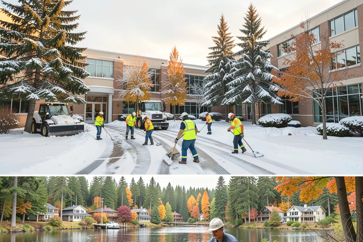 Courtyard Clearing in La Conner, Skagit County, WA - Book courtyard clearing for each snow event of the lowland season, which runs roughly late November through February.