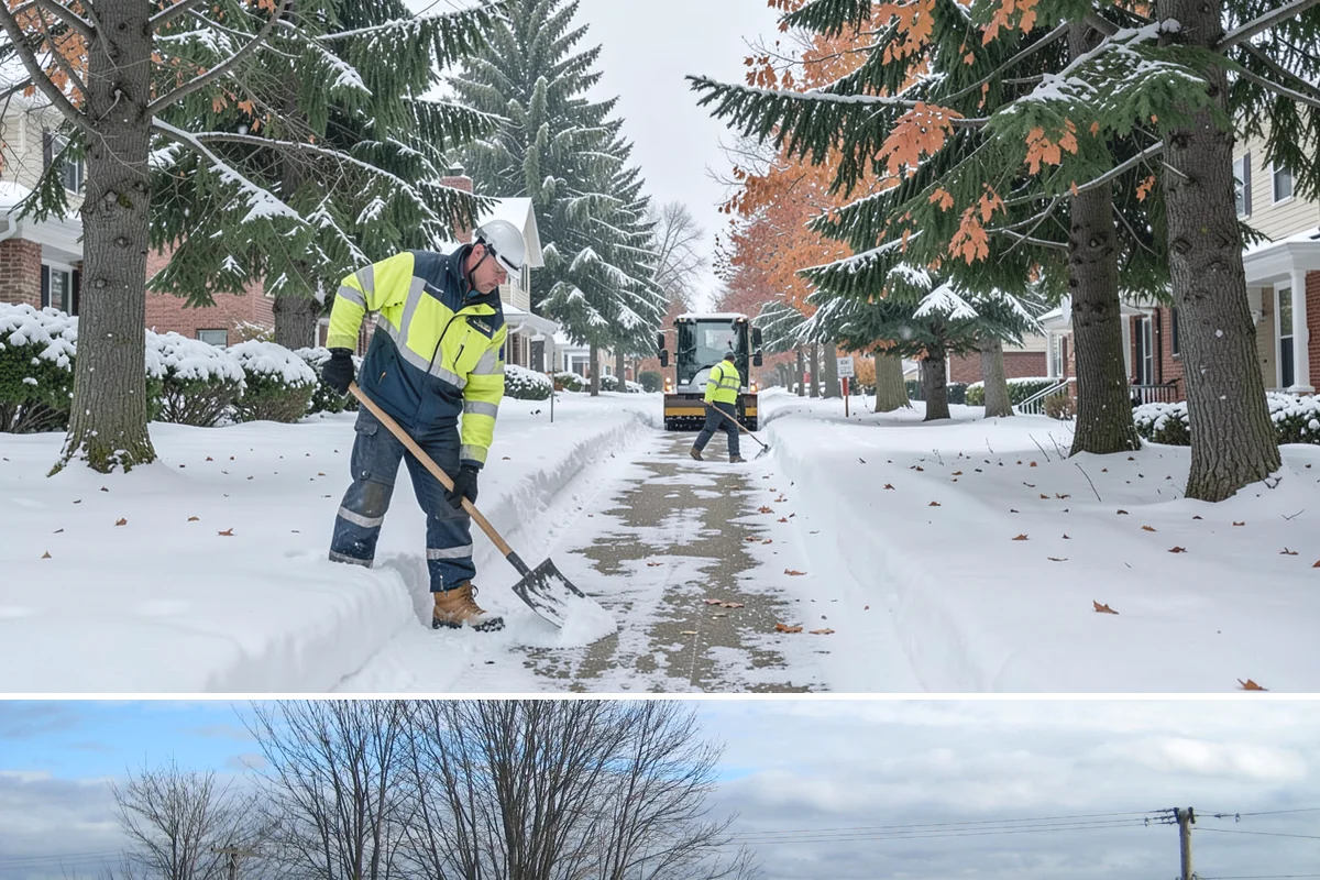 Courtyard Clearing in Langley, Island County, WA - Book courtyard clearing for each snow event of the lowland season, which runs roughly late November through February.