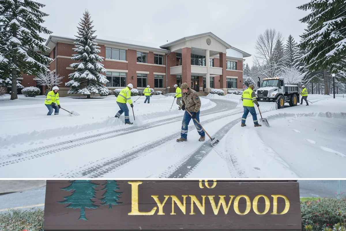 Courtyard Clearing in Lynnwood, Snohomish County, WA - Book courtyard clearing for each snow event of the lowland season, which runs roughly late November through February.