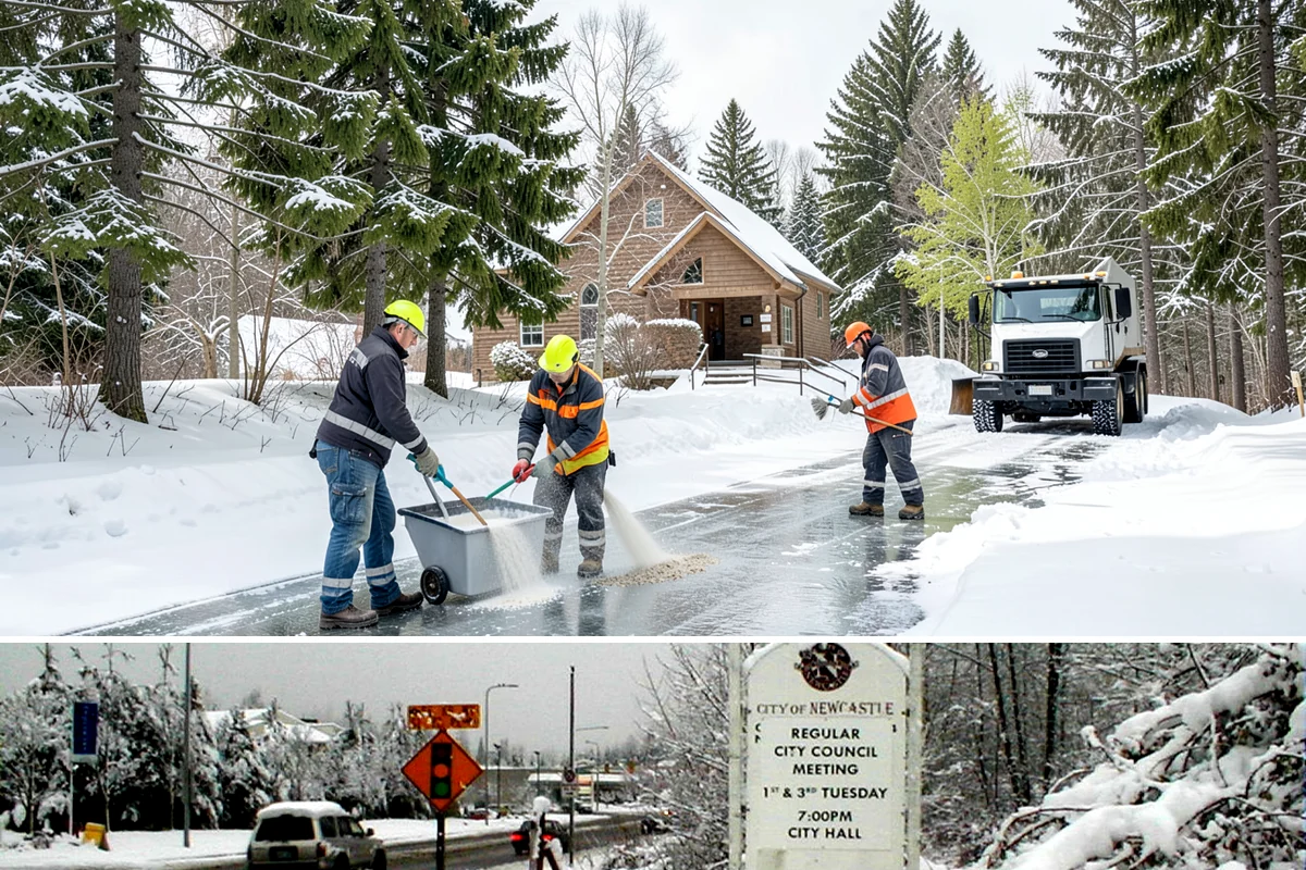 Courtyard Clearing in Newcastle, King County, WA - Book courtyard clearing for each snow event of the lowland season, which runs roughly late November through February.