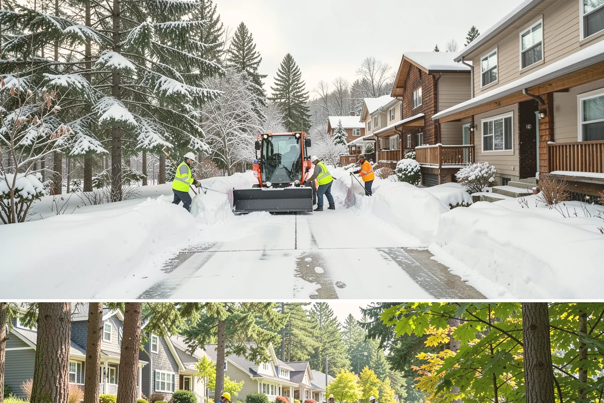 Courtyard Clearing in Normandy Park, King County, WA - Book courtyard clearing for each snow event of the lowland season, which runs roughly late November through February.
