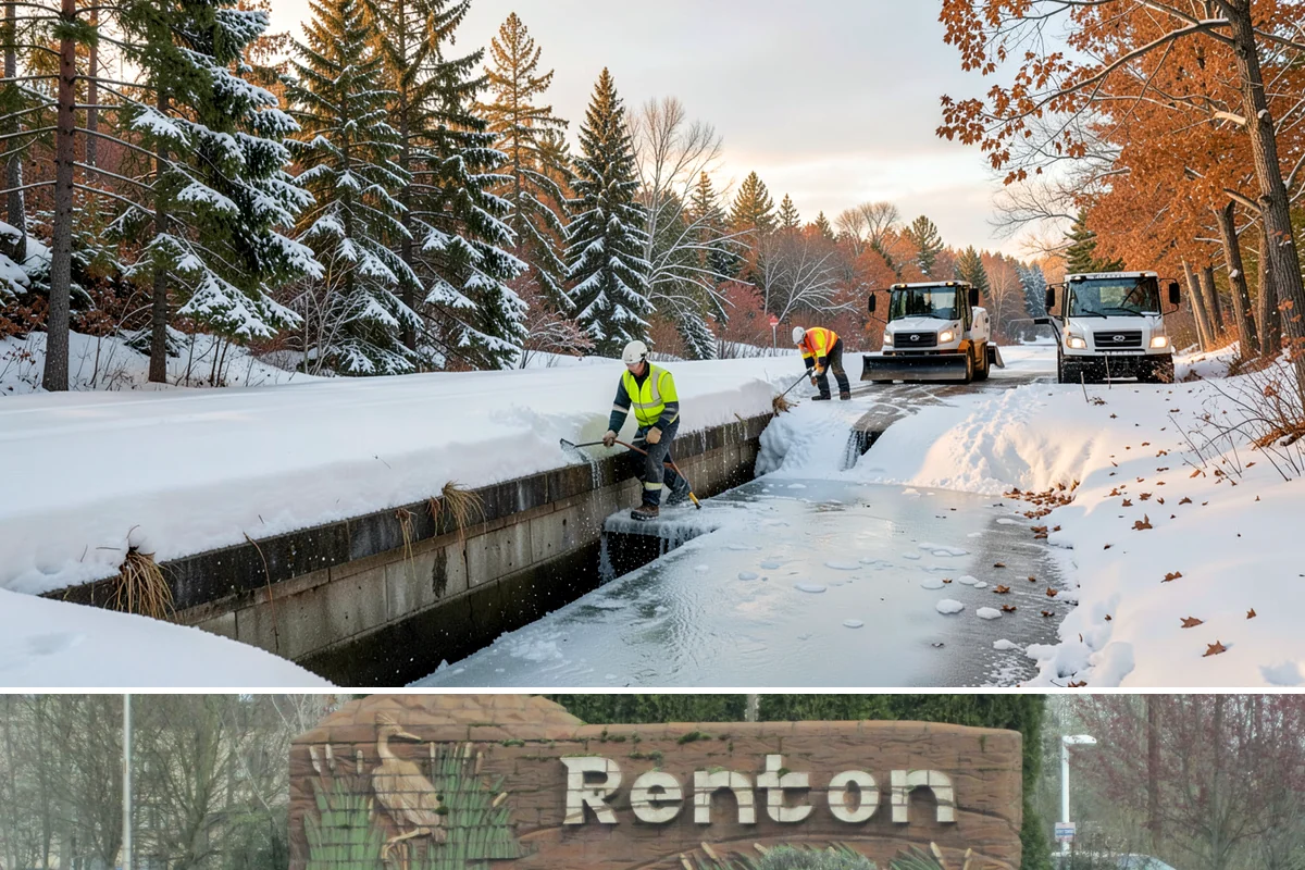 Courtyard Clearing in Renton, King County, WA - Book courtyard clearing for each snow event of the lowland season, which runs roughly late November through February.