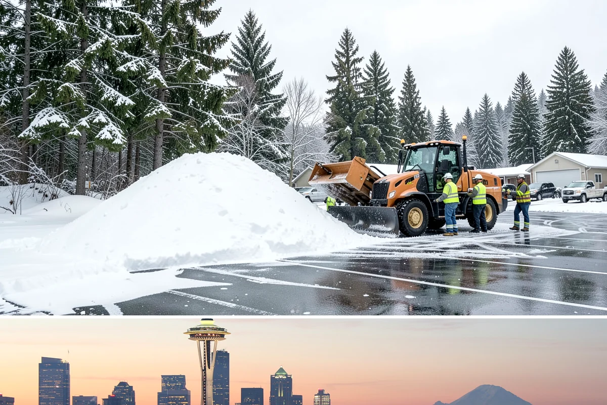Courtyard Clearing in Seattle, King County, WA - Book courtyard clearing for each snow event of the lowland season, which runs roughly late November through February.