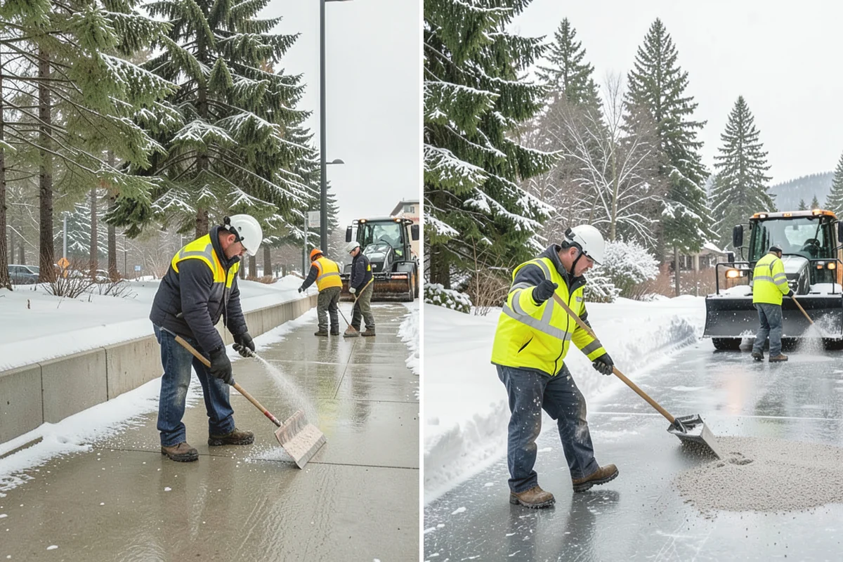 Courtyard Clearing in University Place, Pierce County, WA - Clear walkways and gathering areas with compact tools