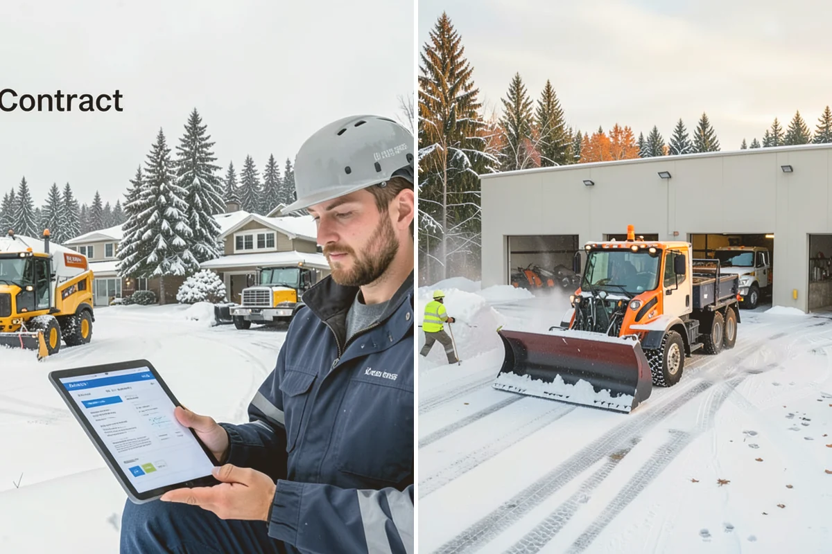Courtyard Snow Removal in Algona, King County, WA - Walk the courtyard paths, nodes, and passages