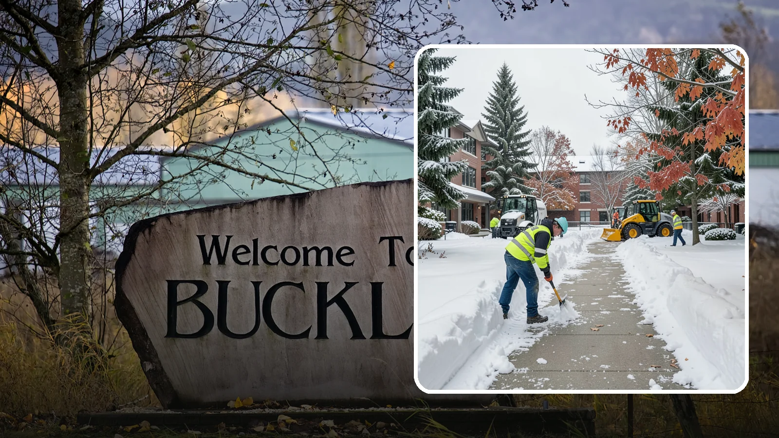 Courtyard Snow Removal in Buckley, Pierce County, WA - We remove snow from enclosed courtyards and interior common areas so residents and staff can cross them safely in Western...