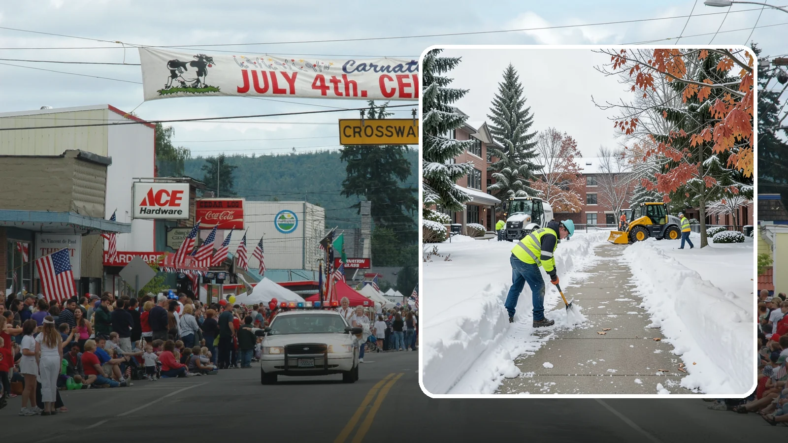 Courtyard Snow Removal in Carnation, King County, WA - We remove snow from enclosed courtyards and interior common areas so residents and staff can cross them safely in Western...