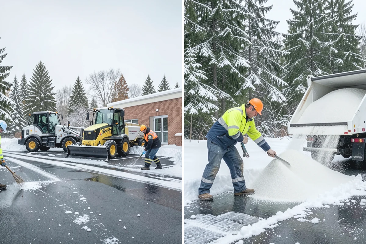 Courtyard Snow Removal in Coupeville, Island County, WA - Walk the courtyard paths, nodes, and passages