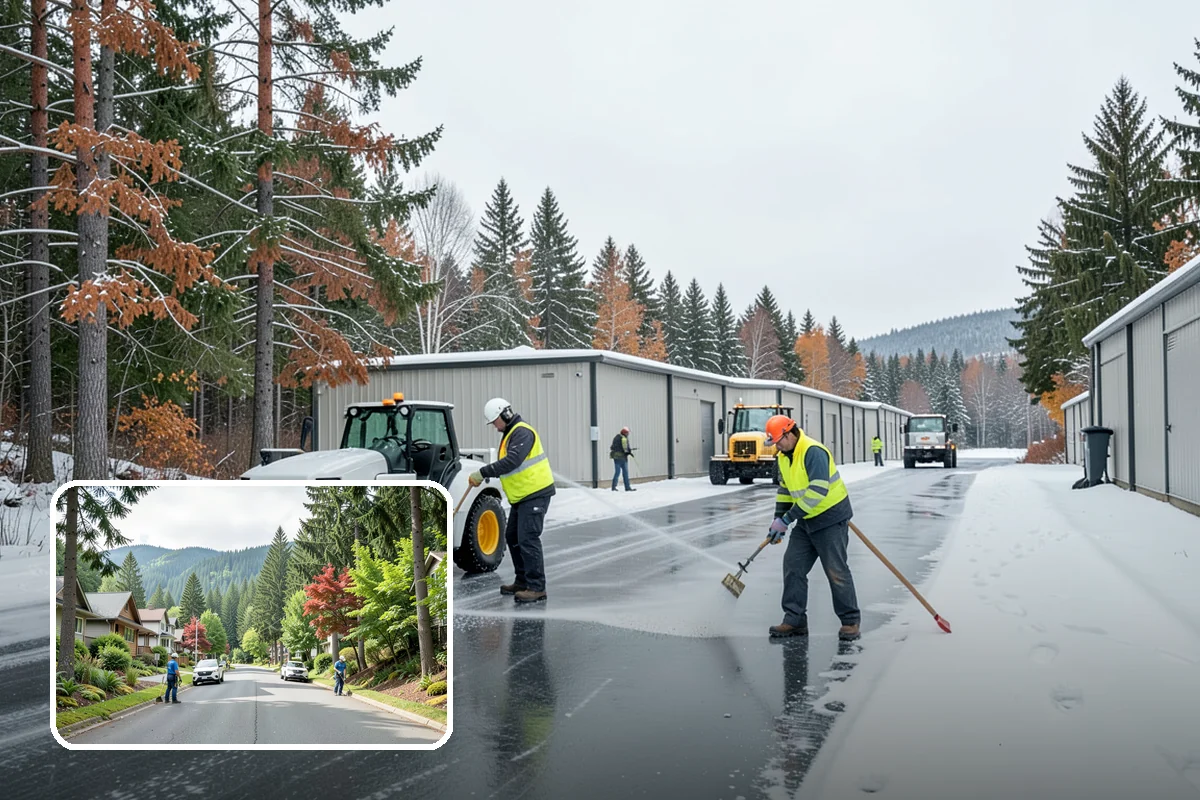 Courtyard Snow Removal in Darrington, Snohomish County, WA - Keeps interior courtyards crossable in winter