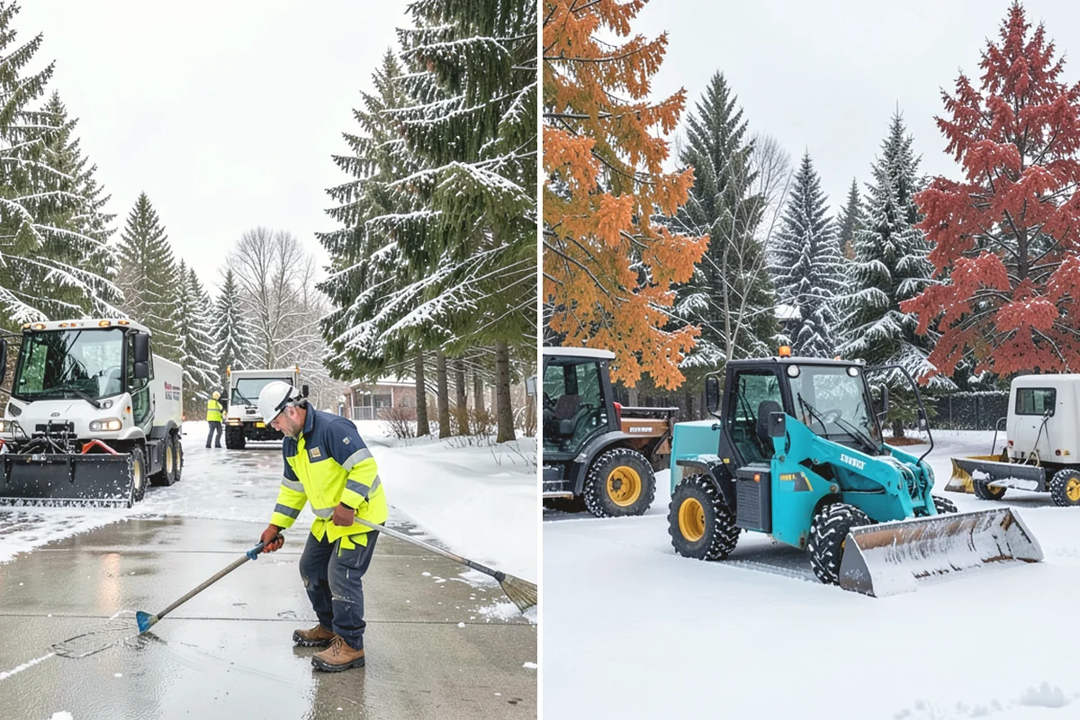 Courtyard Snow Removal in Duvall, King County, WA - Walk the courtyard paths, nodes, and passages