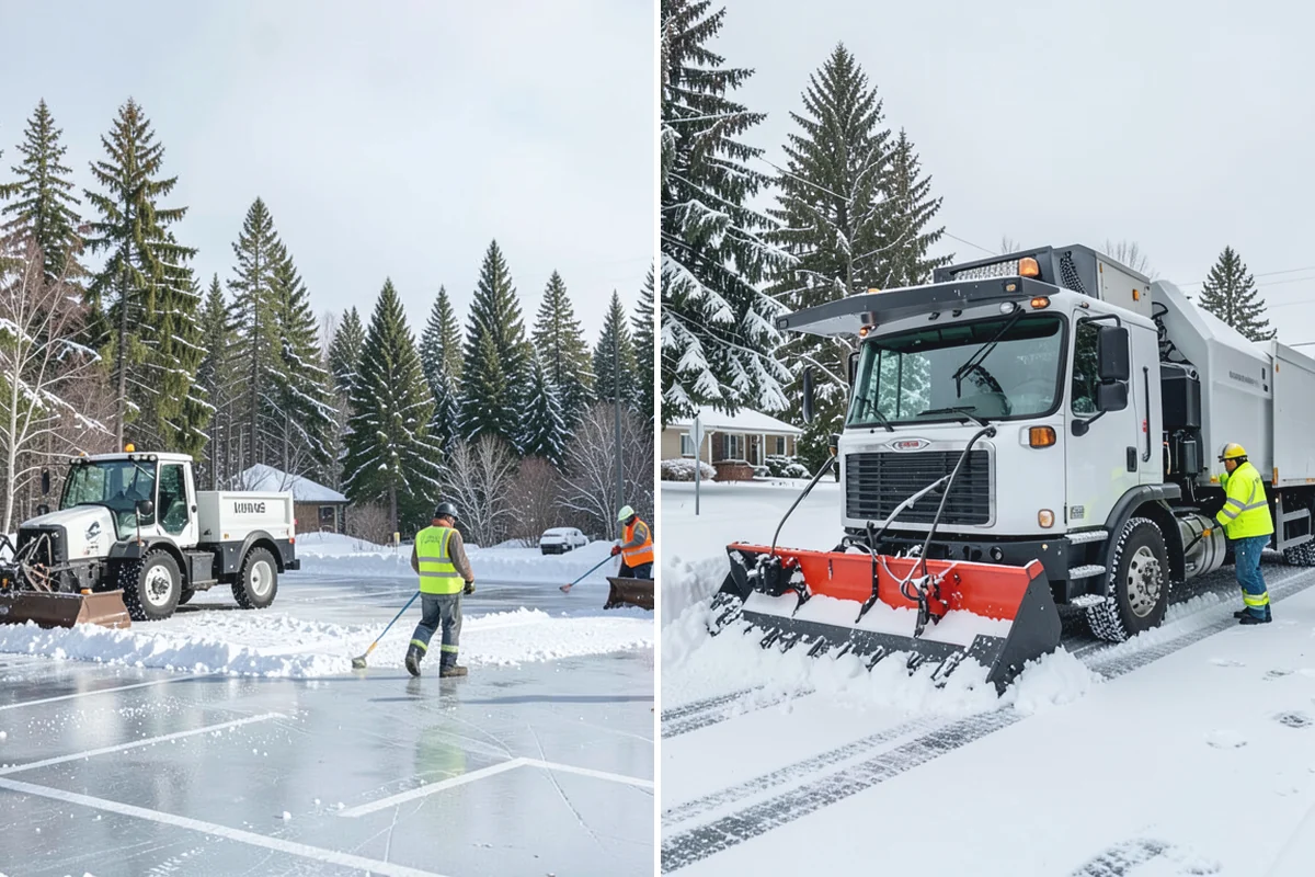 Courtyard Snow Removal in Granite Falls, Snohomish County, WA - Walk the courtyard paths, nodes, and passages