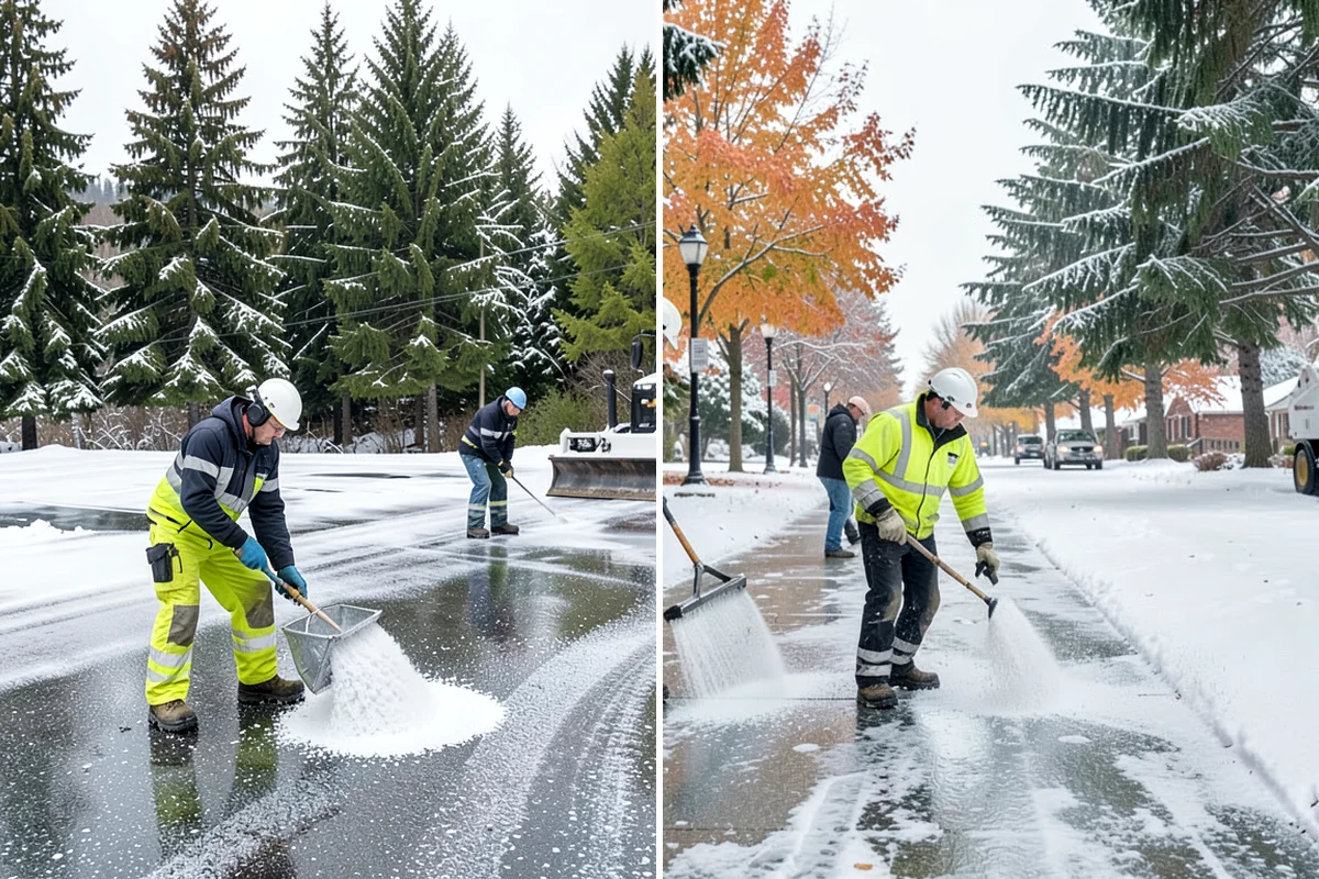 Courtyard Snow Removal in Hunts Point, King County, WA - Walk the courtyard paths, nodes, and passages