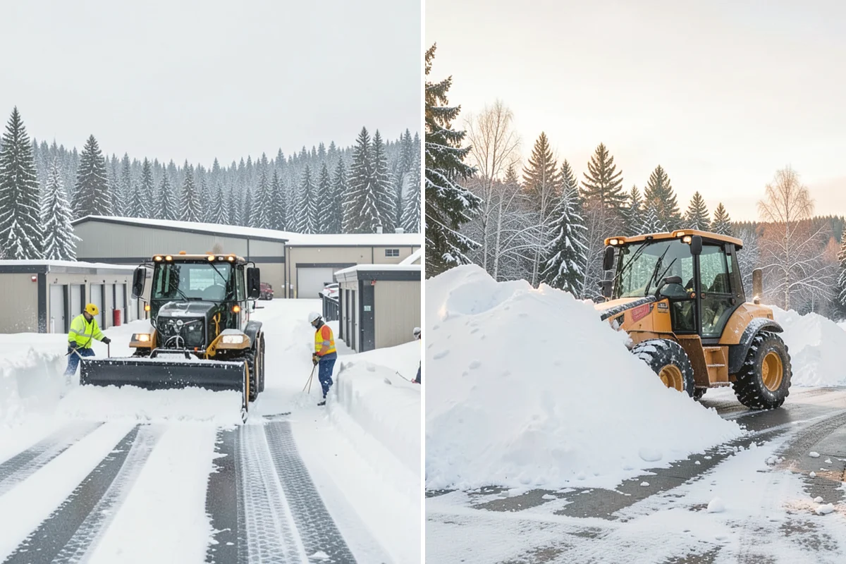 Courtyard Snow Removal in Mercer Island, King County, WA - Walk the courtyard paths, nodes, and passages