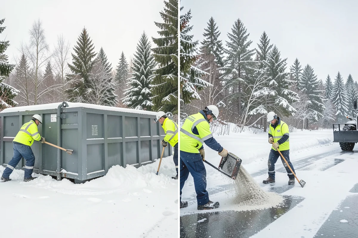 Courtyard Snow Removal in Mukilteo, Snohomish County, WA - Walk the courtyard paths, nodes, and passages