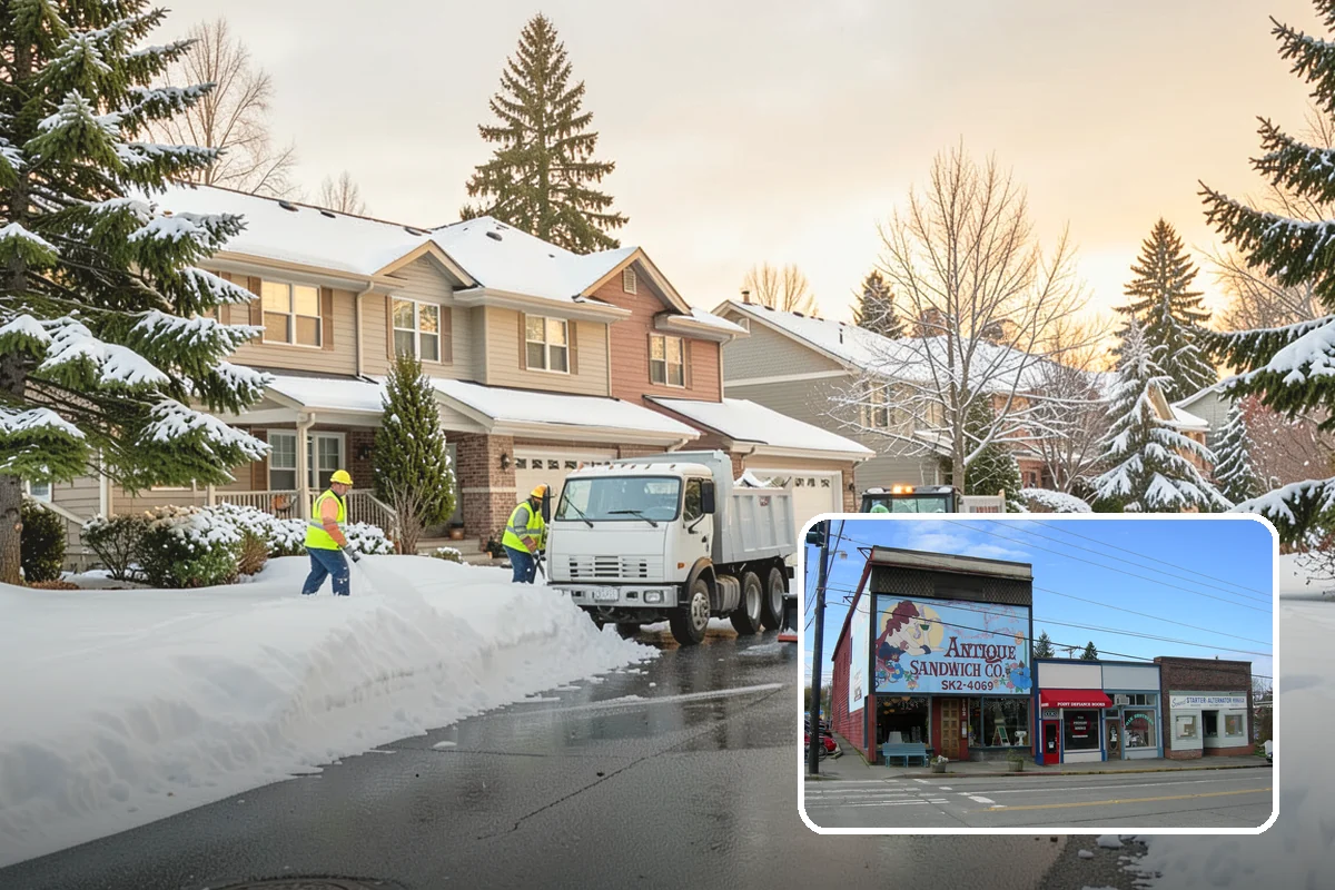 Courtyard Snow Removal in Ruston, Pierce County, WA - Keeps interior courtyards crossable in winter