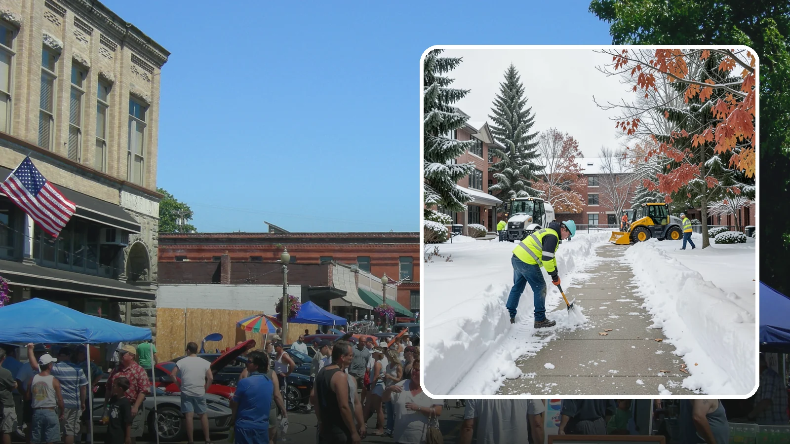 Courtyard Snow Removal in Snohomish, Snohomish County, WA - We remove snow from enclosed courtyards and interior common areas so residents and staff can cross them safely in Western...