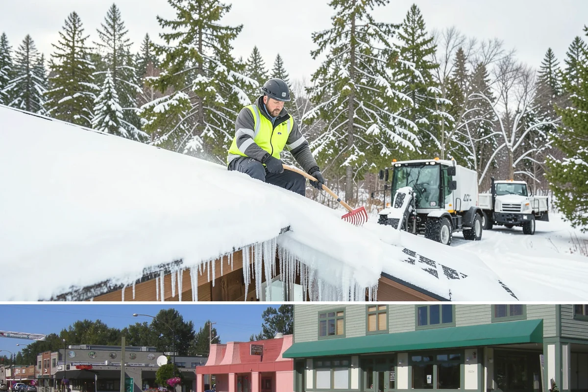 Courtyard Snow Removal in Snoqualmie, King County, WA - Cleared after every snow event through the season since enclosed courtyards thaw slowly in our climate.